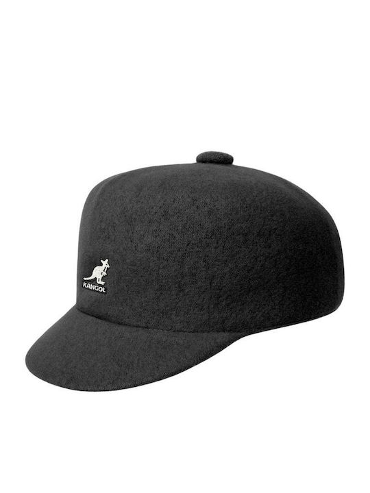 Kangol Wool Υφασμάτινo Ανδρικό Καπέλο Μαύρο