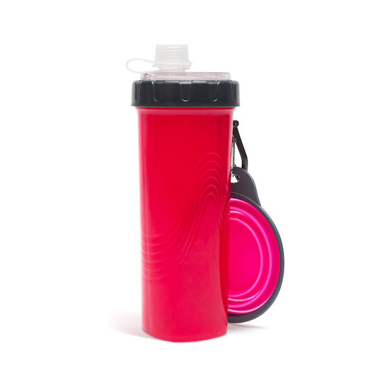 Alista Home Plastic Hranitoare pentru Câine 350ml în Culoare Roz