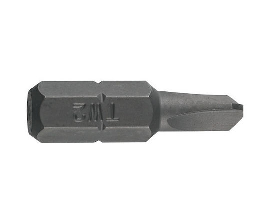 Bit Standard 1/4'' Din Iso 1173 Form C 6.3 Tri-Wing Profil Dim Tw 5 L 25