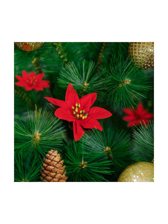 Decoratiune Floare Artificială Floare De Crăciun Poinsettia 50 Cm