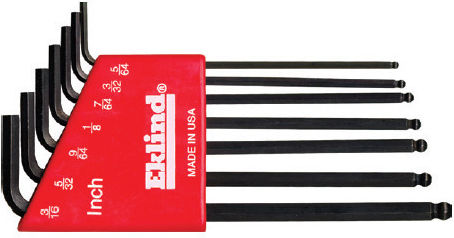 Set Chei Allen Hexagonale Lungi Cu Cap Sferic În Suport Din Plastic