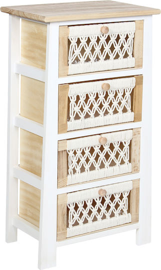 Schubladen Aufbewahrung mit 4 Schubladen 415005 L40xB27xH77cm