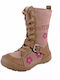 Kinderstiefel mit Reißverschluss Beige