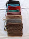 Wrist Bag-Toiletry Bag Shades Of Olive Brown