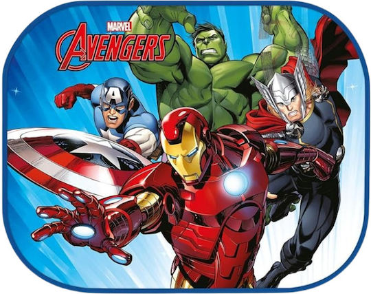 Marvel Comic Books Πλαϊνά Σκίαστρα Αυτοκινήτου με Βεντούζα 44x35εκ. 2τμχ