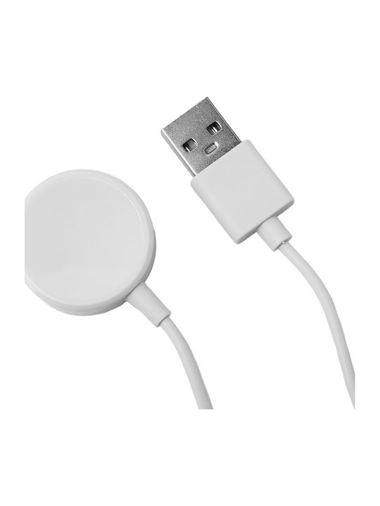 Intime Bază De Încărcare Usb It-071-usb Pentru Smartwatch A10 Pro Alb