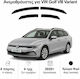 Heko Set of Windbreakers Front and Rear Car Dark Fime for Volkswagen Golf 2020+ 4pcs