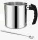 Stainless Steel Candle Container Handle & Flow Spout 1.3lt & Stirring Spoon