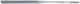 Silver-plated File Rounded Non-serrated Edges 160