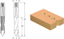 Cms Drill Bit Through Holes Flattened Cylindrical Shank Adjustment Screw D6x35x70 Z2 Dr Cms Drill Bit Through Holes Flattened Cylindrical Shank Adjustment Screw D6x35x70 Z2 Dr
