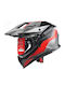 Pilot Atacama SV Green / Red Motorcycle Helmet Full Face ECE 22.06 1550gr with Pinlock and Sunvisor
