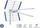 Edision Yagi YAGI-V15 Outdoor TV Antenna (Does Not Require Power) Blue