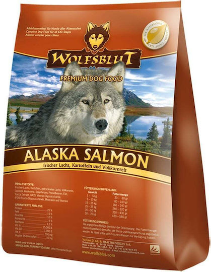 Wolfsblut 2кг Суха Храна за Кучета с Сьомга и Ориз