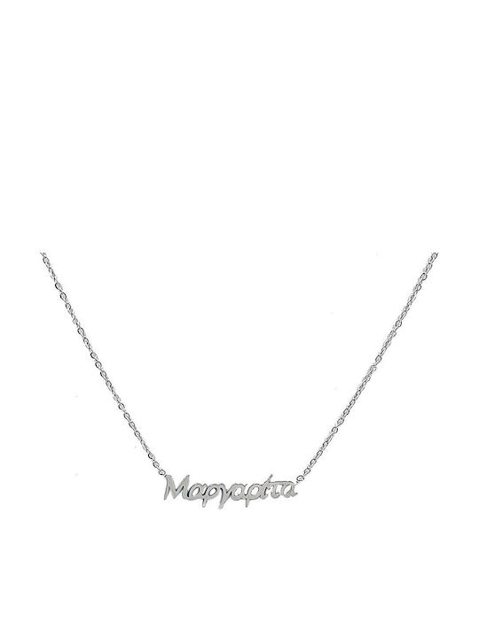 Fhs Jewlery Halskette Name aus Stahl