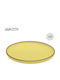 Heinner Medeea Shallow Ceramic Serving Plate Yellow with Diameter 27cm 6 Pieces