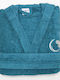 Borea Bathrobe with Hood Petrol 420gr/m²