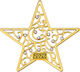 Metal Decorative Star Rhinestone 6x6cm M2026/44...