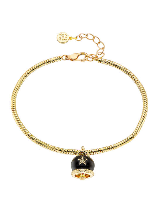 Oxette Women's Bracelet Lucky Charm Chain made of Cord with Zircon