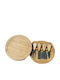 Melina's Collection Bamboo Round Serving Tray made of Bamboo 20x20x3.5cm TR-653 1pcs