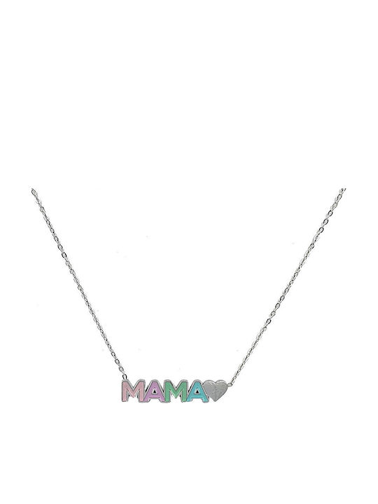 Fhs Jewlery Колие Мама от Стомана