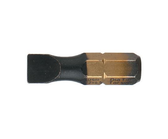 Hexagonal Bit 1/4'' Din 3126 Type C 6.3 Side Profile 1.2 X 6.5