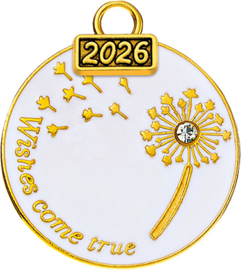 Μεταλλικό Διακοσμητικό ''wishes Come True'' 3x3.5εκ Μ2026/11340 Χρυσό