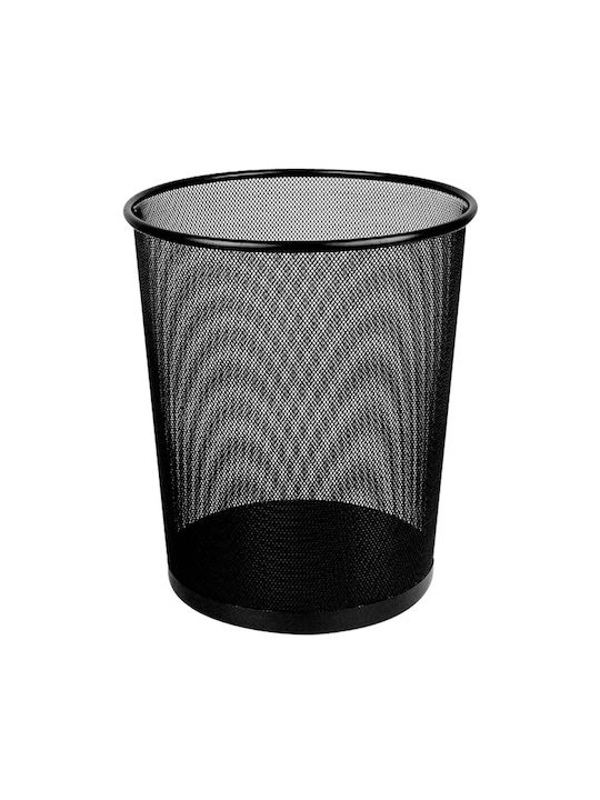 Deli Καλαθι Αχρηστων Μεταλλικο Φ29.5x24x34.3cm 16lt Μαυρο