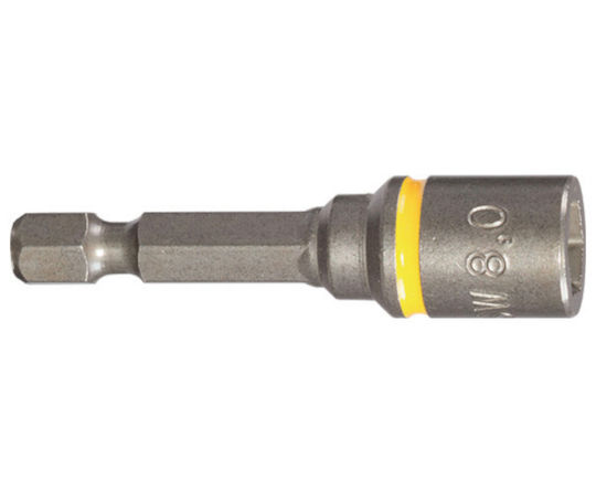 50 Mm Impact Tubular Bit 1/4'' E 6.6 Magnet Diameter 10 Length 50