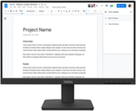 Lenovo ThinkVision S22-4e IPS Monitor 21.5" FHD 1920x1080 με Χρόνο Απόκρισης 4ms GTG