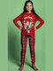 Sabor Kids' Pajamas Winter Red