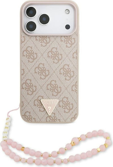 Guess Back Cover Leather / Plastic / Silicone / Synthetic Leather Pink (iPhone 17 Pro Max)