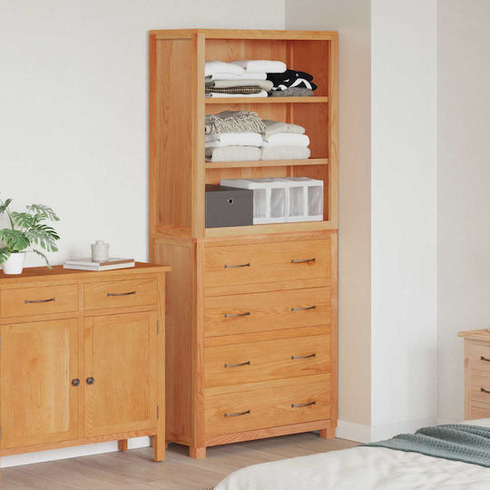 Dulap De Depozitare Pentru Birou Din Lemn Maro 80x35x185cm