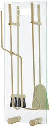 Zogometal Fireplace Tool Set with Stand Holder Ivory Coast