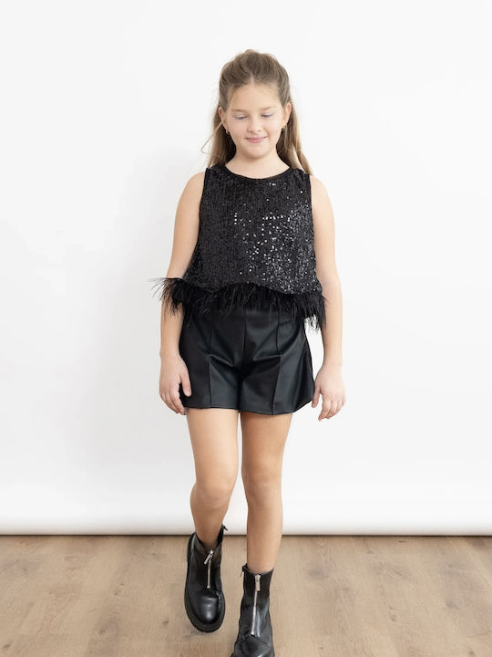 Kinder-Set mit Shorts Sommer 2Stück Black