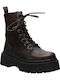 Stiefeletten Damen Burgundisch