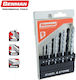 Benman Set of 9 Diamond Drills HSS for Metal και Masonry
