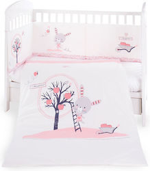Kikka Boo Σετ Κούνιας Bunny Pink 2τμχ