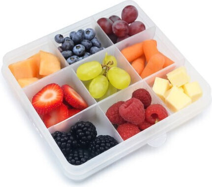 Melii Snackle Box Recipient pentru copii din plastic 0.1lt Verde