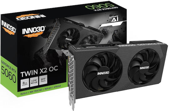 Inno 3D GeForce RTX 5060 8GB GDDR7 Twin X2 OC V2 Κάρτα Γραφικών