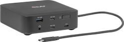 Club3D CSV-2542 USB-C Dockingstation mit HDMI/DisplayPort 4K PD Ethernet