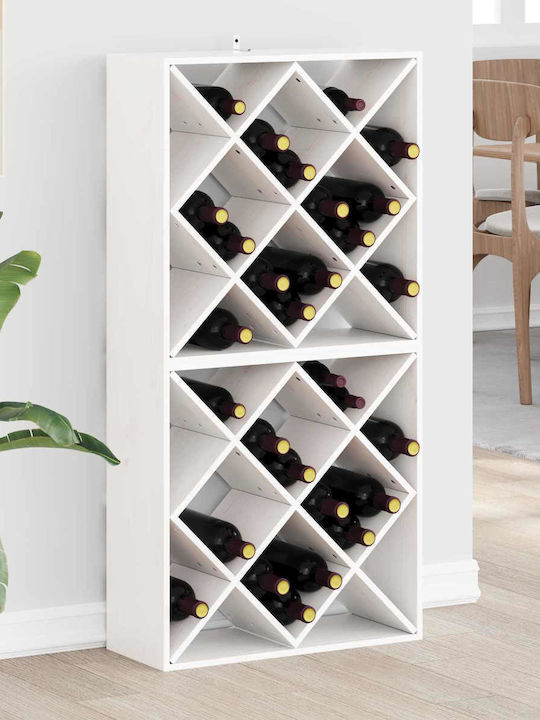 vidaXL Επιδαπέδια Κάβα Ποτών Λευκή 62x25x62εκ.