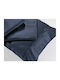 Down Town Home Sheet Sets Single 175x255cm. S250/8 Navy Blue 3pcs