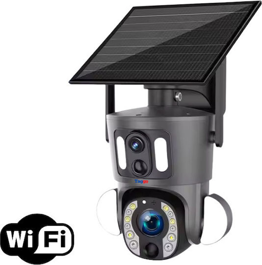 Wifi Surveillance Camera 6mp Resolution Solar Powered 20x Optical Zoom Human Detection Ip66