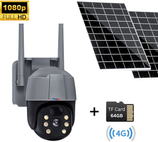 Cameră de Supraveghere Solară de Exterior 4G Cartelă SIM 5 MP 10x Zoom Full HD Cameră Dublă Panou Solar 10W IP66 Rezistentă la Apă + Card 64GB