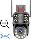 4g Surveillance Camera 10k 20mp 100x Zoom 3 Lenses App Control Two-way Communication Auto Tracking Multi Lens