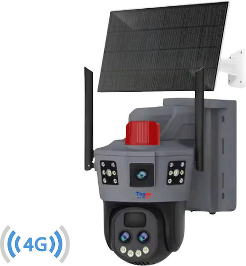 Cameră de Supraveghere Solară 4G 12MP Trei Lentile Zoom 10x Impermeabilă IP66