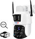 4k Wifi Surveillance Camera 100x 2 Lenses App Control Human Detection Ip66 Waterproof