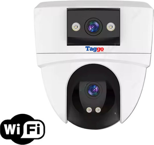Wifi Surveillance Camera 5mp Resolution Human Detection Automatic Tracking Dual Lenses Two-way Communication