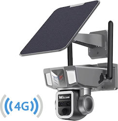 4g 2k Ultra Hd Surveillance Camera Dual Lens 20x Optical Zoom Solar Charging App-controlled Rotation Ip66 Water Resistant