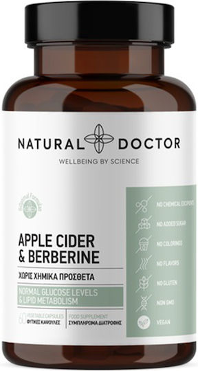 Natural Doctor Apple Cider Vinegar and Berberine 60 capsule veget